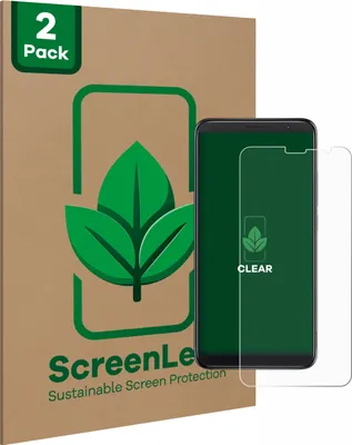 Produktbild von 2x ScreenLeaf Schutzfolie für TCL 403 nachhaltiger Displayschutz Display Schutz Folie Klar Transparent