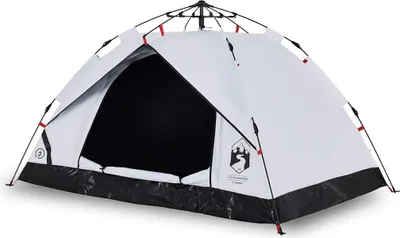 Produktbild von vidaXL Kuppel-Campingzelt 3 Personen Weiß Verdunkelt Quick Release