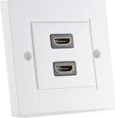 Produktbild von S-Conn 79500-2 2 x HDMI Weiß Steckdose (79500-2)