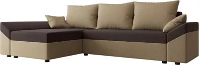 Produktbild von MIRJAN24 Ecksofa Dante L, Eckcouch, Couch mit Bettkasten und Schlaffunktion, L-Form, Wohnzimmer (Farbe: Alova 07 + Alova 68)