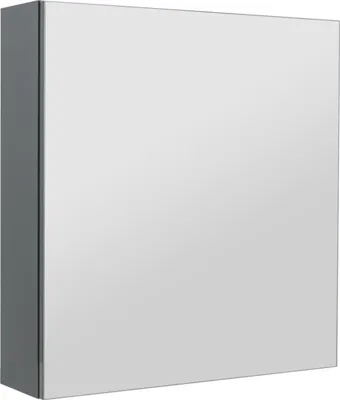 Zdjęcie produktu dla Szafka łazienkowa z lustrem lustrzana wisząca antracyt połysk 60 cm