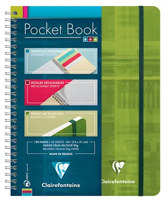 Zdjęcie produktu dla Kieszonkowy notes DIN A5 14,8x21cm, 60 kartek, 90g, w linie