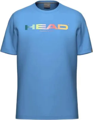 Productafbeelding van Head Racket Rainbow T-shirt met korte mouwen, blauw, maat M, voor heren, blauw, maat M
