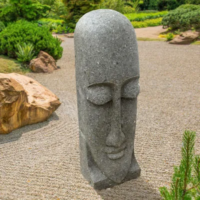 Obrázek produktu pro Naturstein Moai postava Ozhukarai 120 x 30 x 30 cm