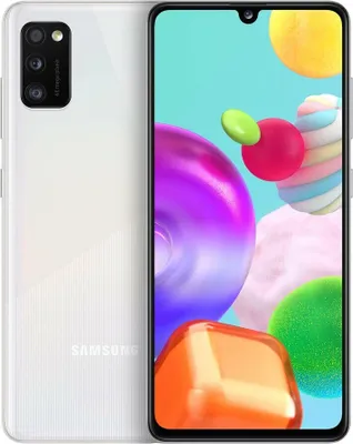 Produktbild von Samsung Galaxy A41 SM-A415F/DSN, 15,5 cm (6.1"), 1080 x 2400 Pixel, 4 GB, 64 GB, 48 MP, Weiß