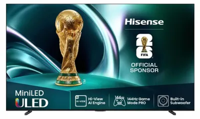 Obrázok produktu pre Hisense 85U7Q, 2,16 m (85"), 3840 x 2160 px, ULED, Smart TV, Wi-Fi, Čierna