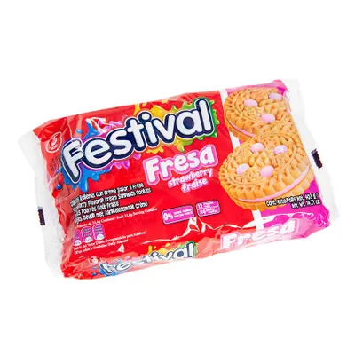 Produktbild von FESTIVAL Doppelkeks Erdbeergeschmack
