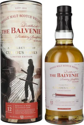 Produktbild von The Balvenie 12 Years Old A Collection of Curious Casks MONTILLA 47,3% Vol. 0,7l in Geschenkbox