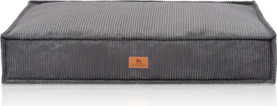 Produktbild von Knuffelwuff Hundekissen Lesedi aus Cord mit Handwebcharakter 135x90cm Grau