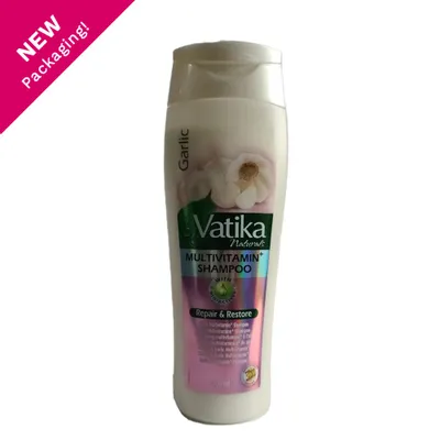 Produktbild von Vatika Naturals Garlic Repair & Restore Shampoo 400 ml