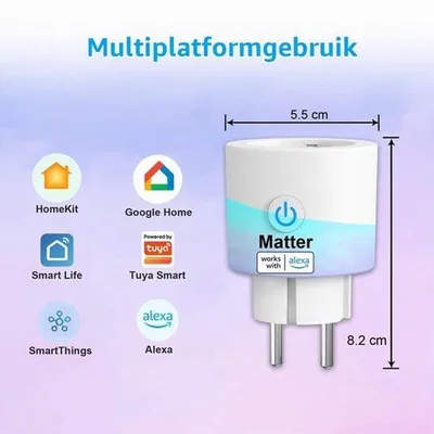 Zdjęcie produktu dla Inteligentne gniazdko Smart Stopcontact z Wi-Fi i funkcją pomiaru zużycia energii