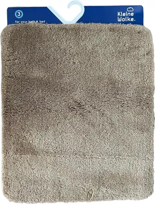 Produktbild von Kleine Wolke Badezimmer Teppich, Badteppich Úni-on 55x65cm, Taupe Beige - Nr.: 7337271331