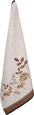 Produktbild von Clayre & Eef Geschirrtuch 50x70 cm Beige Baumwolle Pilze
