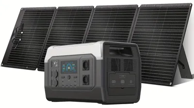 Obrázok produktu pre Prenosná elektráreň – Prenosný generátor – Záložný zdroj energie – Batéria na kempovanie – Generátor na solárnu energiu – Kapacita 1800 W