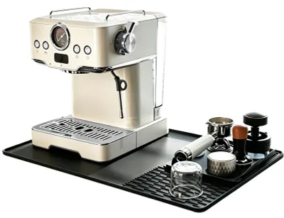 Image de Machine à café 2 en 1 avec tapis de protection