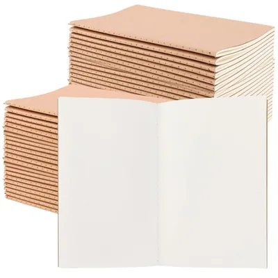 Obrázok produktu pre Zošit A5, blok, kraftpapier, 50 listov, 60 prázdnych strán, 80 g, hnedý