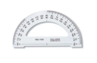 Obrázek produktu pro Koh-i-noor úhloměr 180/100 transparentní - mix barev