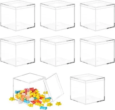 Immagine prodotto di Piccole scatole trasparenti in acrilico con coperchio
