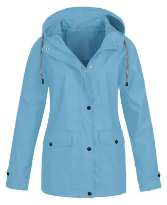 Produktbild von Elzusha – Leichte, wasserdichte Windjacke für Damen, kurze Jacke
