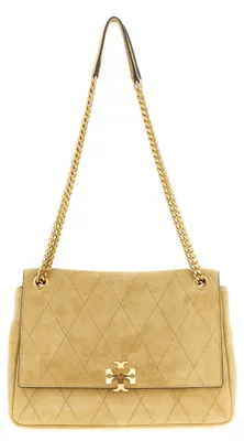 Produktbild von Tory Burch Schultertasche aus Kalbsleder in Beige