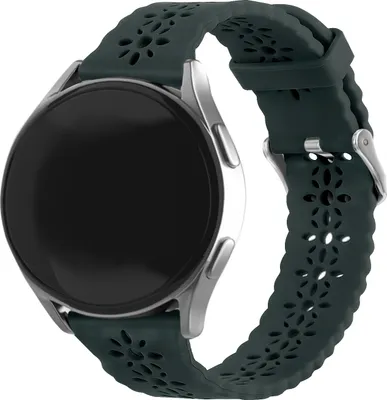 Produktbild von Strap-it Samsung Galaxy Watch 6 - 44mm Gemustertes Silikon Armband (Viridiangrün)