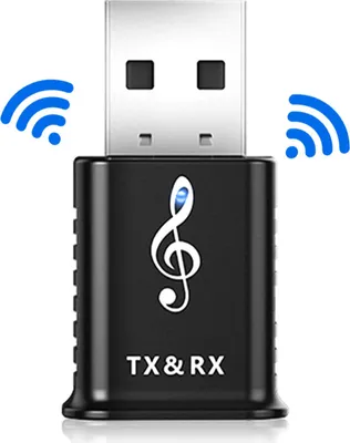 Produktbild von Bluetooth 5.0 Senderempfänger 4-in-1 Usb Wireless Car Audio Adapter Dongle Black