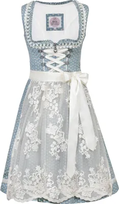 Produktbild von Dirndl Daria 58er Länge wasserblau/creme 34