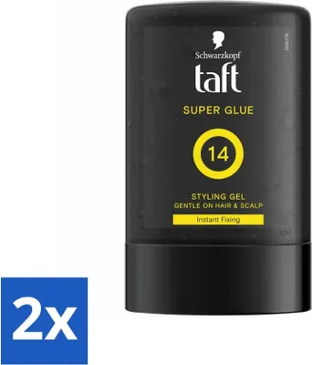 Immagine prodotto di Taft - Super Glue 14 - Gel per lo styling - Tenuta estrema - 300 ml - Confezione risparmio - 2 pezzi