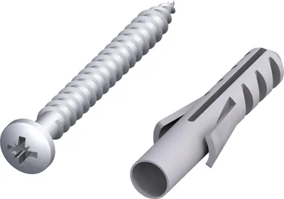 Produktbild von alfer Schrauben und Dübel 4 x 45 mm - 8 Stück verzinkt