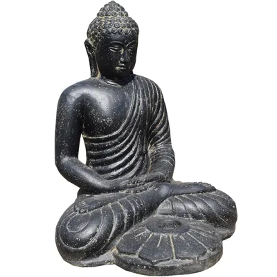 Produktbild von Steinskulptur Sitzender Buddha Rajarhat Teelichthalter 50cm