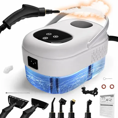 Produktbild von Dampfreiniger Handgerät, Steam Cleaner, 15 Sekunden Aufheizzeit, 1.1L Wassertank, Dampfreiniger für Alles, Tragbarer Steamer, Handdampfreiniger für Bo