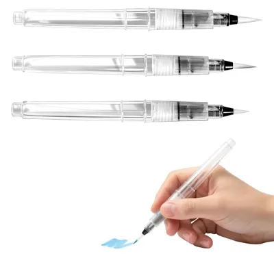 60er Set nachfüllbare Wasserpinsel für Aquarell & Kalligrafie