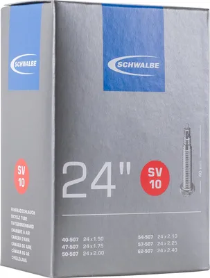 Produktbild von Schwalbe 10421313V, Presta-Ventil, 24", 38,1 - 63,5 mm, 4 cm, Schwarz, Deutschland