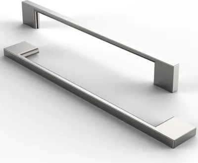 Produktbild von Kasthandgrepen - gebürstetes Nickel - 10 Stück - rostfreier Stahl