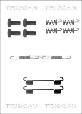 Produktbild von Zubehörsatz Feststellbremsbacken TRISCAN hinten passend für MERCEDES-BENZ A-Klasse (W169) B-Klasse (W245) 190 (W201) VIANO (W639) B-Klasse