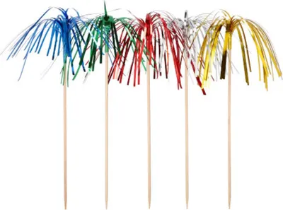 Produktbild von 10 Papstar Deko-Picker 15,5 cm Feuerwerk 14932