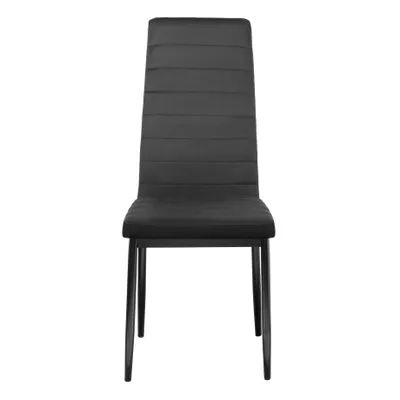 Produktbild von FURNIFY® Esszimmerstuhl HYGGE | Komfortabler Veloursstuhl für Küche & Esszimmer | Schwarz