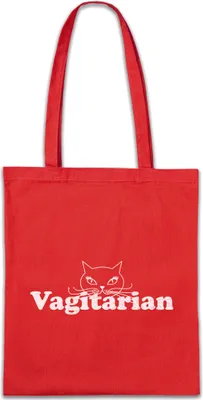 Produktbild von Urban Backwoods Vagitarian, Stofftasche, Farbe: Rot