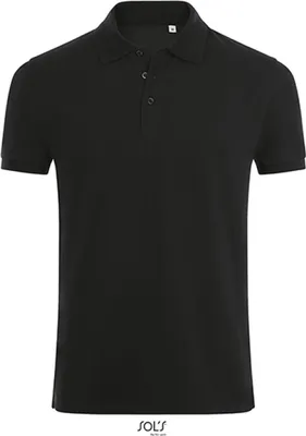 Immagine prodotto di SOLs 01708 | Polo Phoenix da uomo / Cotone pettinato e filato ad anelli - Colore: Nero - Taglia: M