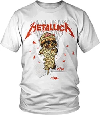 Produktbild von Metallica - "One Landmine" T-Shirt für Herren/Damen Uni PH2538 (S) (Weiß)
