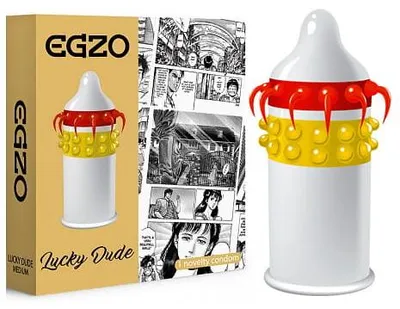 Produktbild von Egzo Lucky Dude prezerwatywa z pieszczącymi kolcami i wypustkami Medium, 1 sztuka