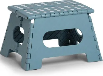 Productafbeelding van Opklapbare plastic trap, blauw, 35x22 cm
