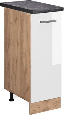 Produktbild von Apothekerschrank Vicco R-Line Weiß Hochglanz 30 cm , AP Anthrazit, Model 45835