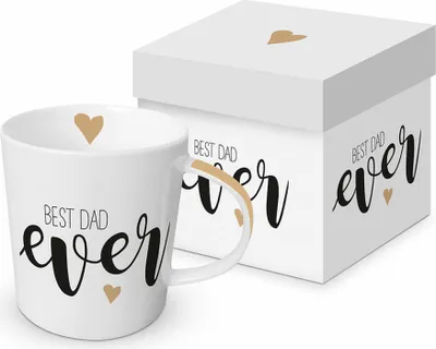 Immagine prodotto di PPD Trend Mug Best Dad ever, in Geschenkbox, Tasse, Teetasse, Kaffee Becher, 350 ml, 603936