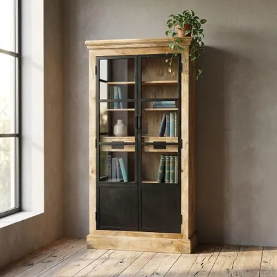 Immagine prodotto di Milani Home - Mobile credenza in legno di mango cm 90 l x 45 p x 180 h