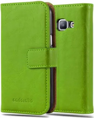 Obrázok produktu pre Cadorabo Case for Samsung Galaxy J1 2015 Protective Case in Green Kryt mobilného telefónu Puzdro na knihu Puzdro na knihu