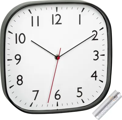 Produktbild von TFA-Dostmann Analoge Wanduhr TFA 60.3076.01 mit leisem und genauem Sweep-Uhrwerk : mit Batterie