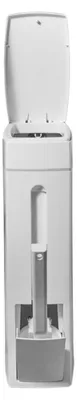 Image de Poubelle avec couvercle et brosse pour toilettes