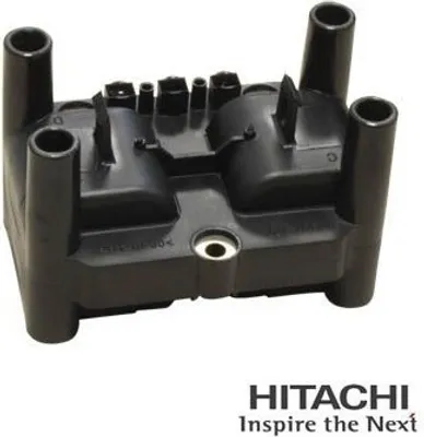 Produktbild von HITACHI 2508704 Zündspule für VW Golf IV Schrägheck (1J1) GOLF VI (5K1) Golf V Schrägheck (1K1) POLO (9N) TOURAN (1T1, 1T2)