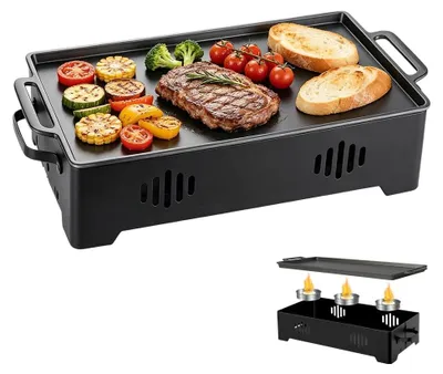 Produktbild von Warmhalteplatte für den Grill, Grillbrett für Warmhalteplatte, geeignet für 2-6 Personen